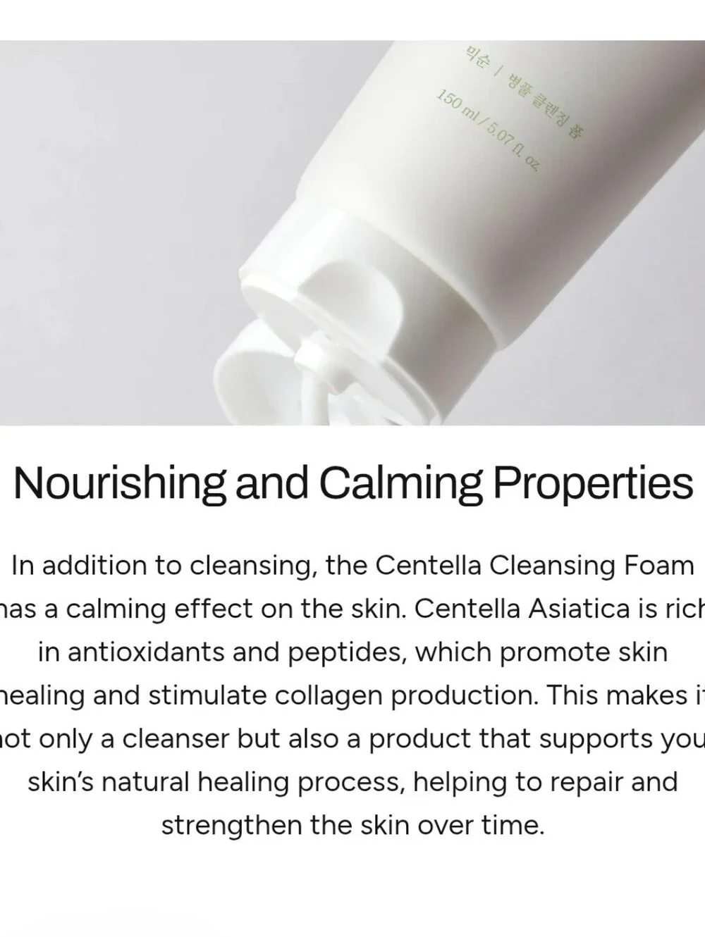 MIXSOON CENTELLA CLEANSING FOAM.